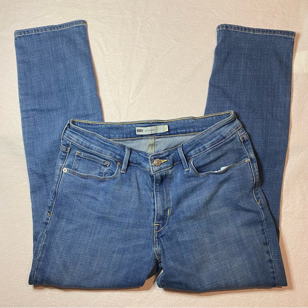 Levi’s Women’s Mid-Rise Skinny Blue Denim Jeans Size 12